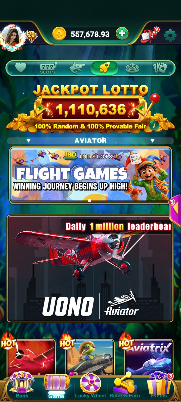 Casual Games inside Ind Slots